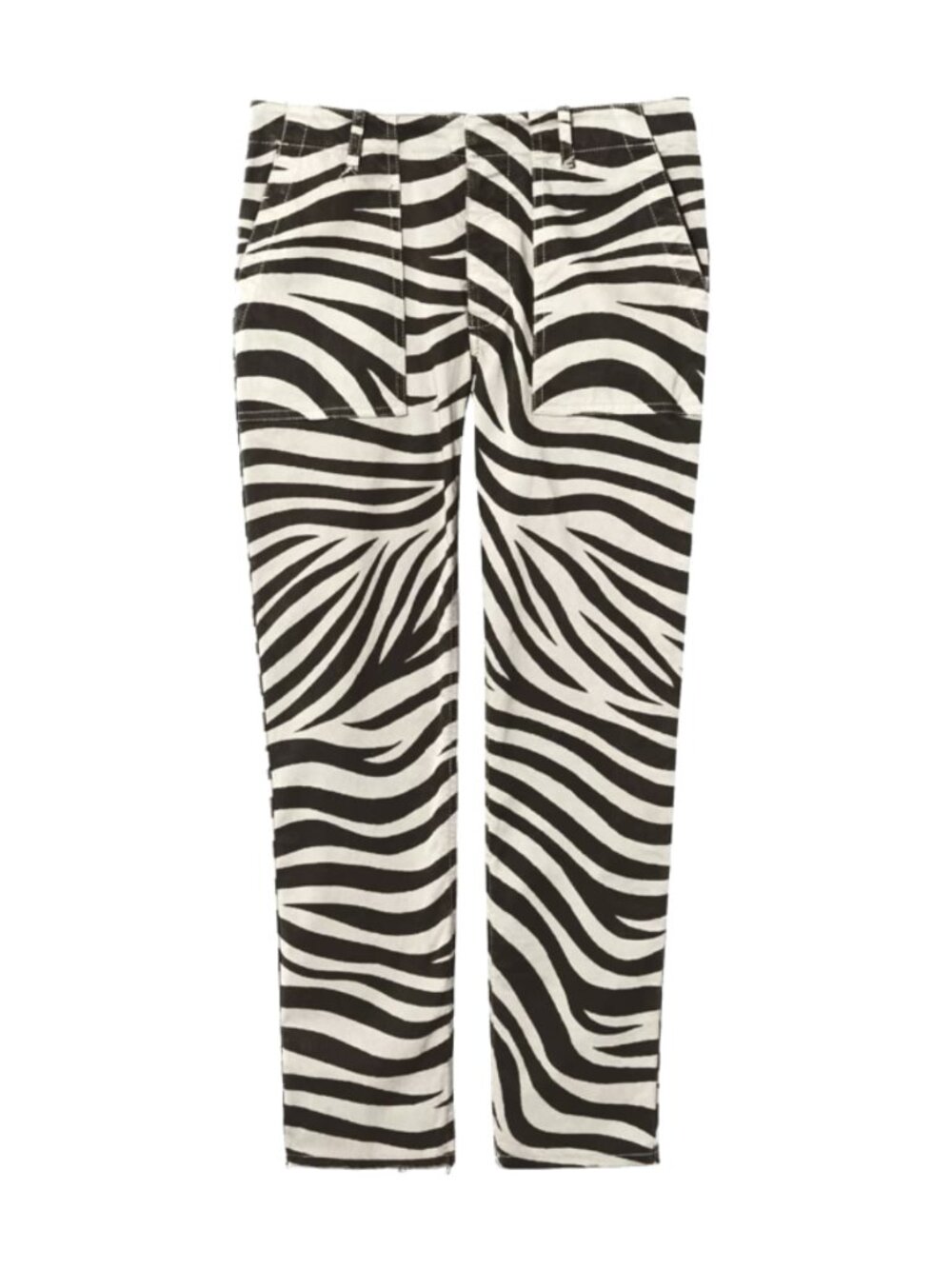 NILI LOTAN  Jenna animal printe stretch-cotton twill slim-leg pants - 6